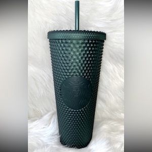 Starbucks Matte Dark Green Studded 24 oz. Tumbler